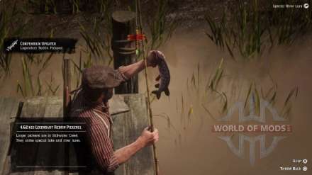 Legendary American Redfin Pickerel en RDR 2: cómo pescar