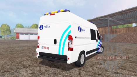 Peugeot Boxer Police vitre v1.1 para Farming Simulator 2015
