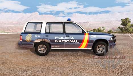 Gavril Roamer spanish police v3.2 para BeamNG Drive