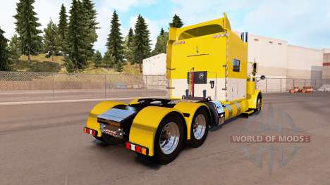 La piel de color Amarillo y Blanco para el camió para American Truck Simulator