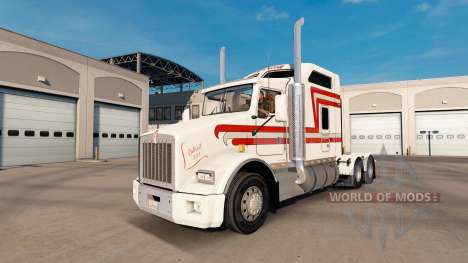 La piel Trans-Scotti en el tractor Kenworth T800 para American Truck Simulator