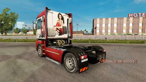 La piel de Irina Shayk en una unidad tractora Re para Euro Truck Simulator 2