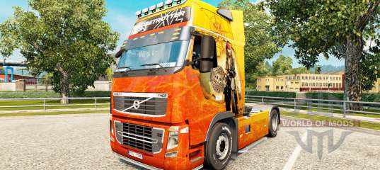 La piel de Piratas del Caribe en Volvo trucks para Euro Truck Simulator 2