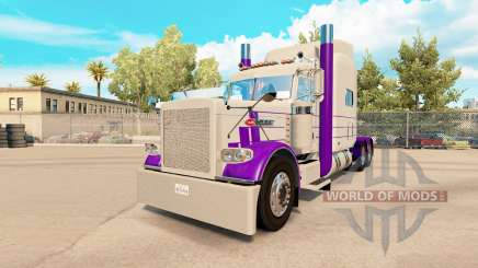 La piel de color Púrpura Y Gris para el camión Peterbilt 389 para American Truck Simulator