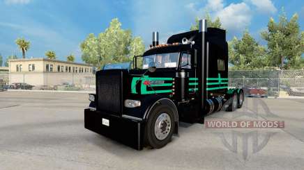 Скин de Menta Verde Y Negro на Peterbilt 389 para American Truck Simulator