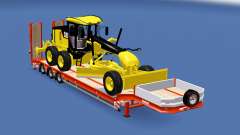 Semitrailer Caterpillar 140M v1.1 para Euro Truck Simulator 2
