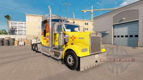 La piel de Nuevo México en el camión Kenworth W9 para American Truck Simulator
