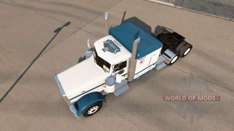 Скин Tío D Logística v1.1 на Peterbilt 389 para American Truck Simulator