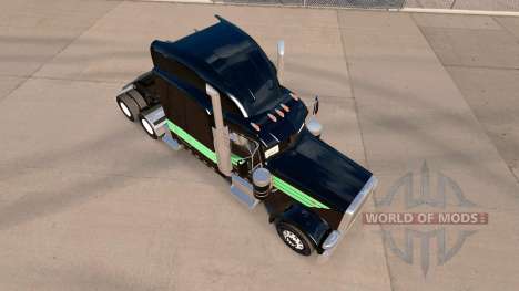 La piel de Menta Verde y Negro para el camión Pe para American Truck Simulator