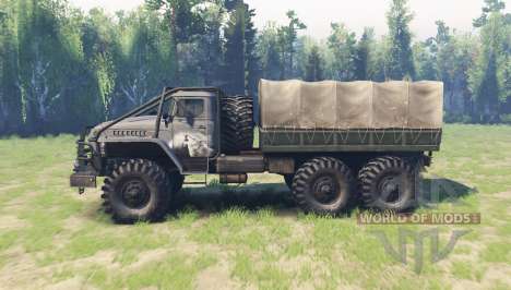 Ural 4320-10 de Tunguska v3.1 para Spin Tires