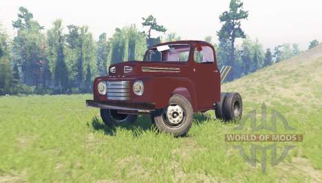 Ford F-6 1950 Stubby Bob para Spin Tires
