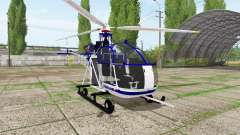 Aerospatiale SE.313B Alouette II police para Farming Simulator 2017