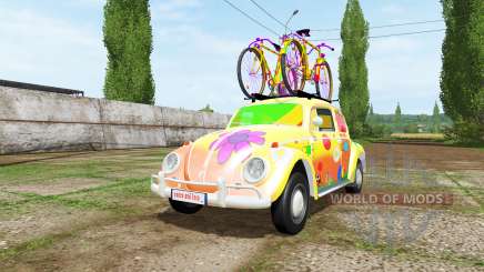 Volkswagen Beetle 1966 peace and love v2.0 para Farming Simulator 2017