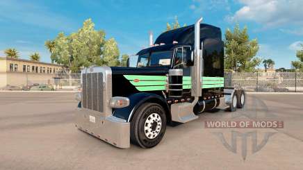 La piel de Menta Verde y Negro para el camión Peterbilt 389 para American Truck Simulator