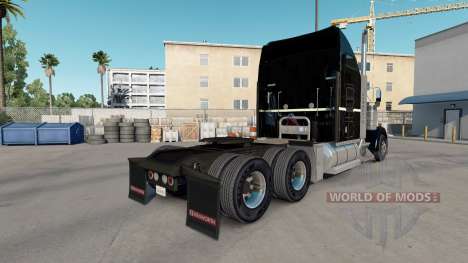 La piel Negra Y Verde Menta en el camión Kenwort para American Truck Simulator