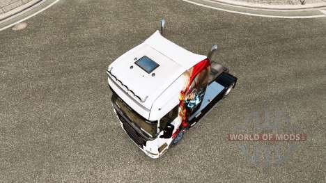 La piel de Iron man para tractor Scania R-series para Euro Truck Simulator 2