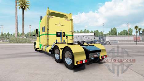 Piel de color Amarillo a Verde para el camión Pe para American Truck Simulator