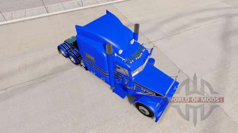 Azul de la piel Dura para el camión Peterbilt 38 para American Truck Simulator