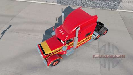 La piel del Bebé Rojo en el camión Peterbilt 389 para American Truck Simulator