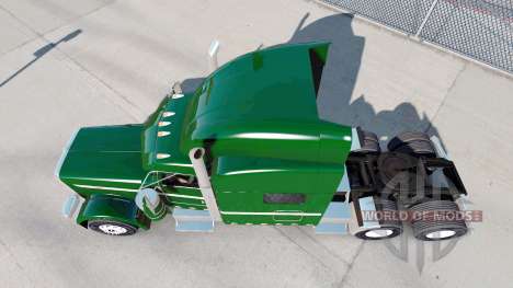 Piel verde oscuro para el camión Peterbilt 389 para American Truck Simulator