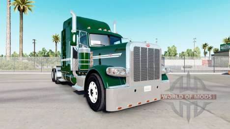 Piel verde oscuro para el camión Peterbilt 389 para American Truck Simulator