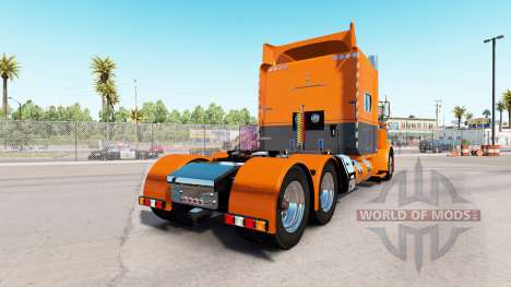 La piel de Naranja Gris para el camión Peterbilt para American Truck Simulator