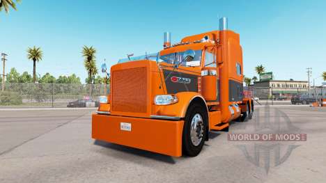 La piel de Naranja Gris para el camión Peterbilt para American Truck Simulator
