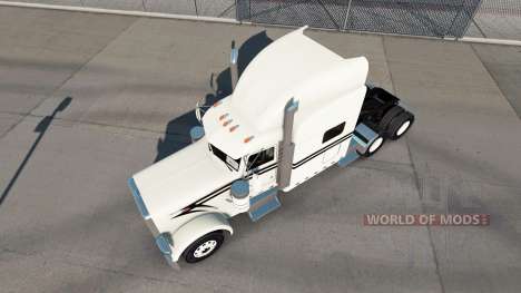 La piel Forro Negro en el camión Peterbilt 389 para American Truck Simulator