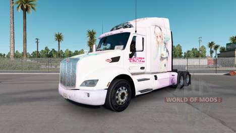 Super Sonico de la piel para el camión Peterbilt para American Truck Simulator