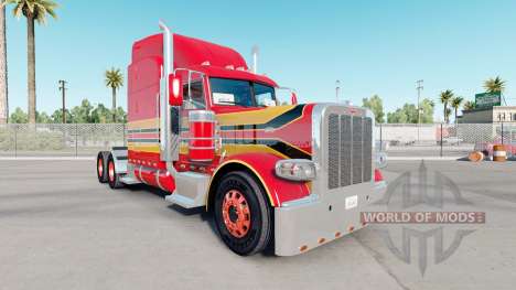 La piel del Bebé Rojo en el camión Peterbilt 389 para American Truck Simulator