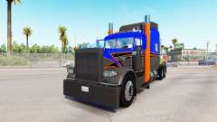 La piel Gris Naranja en el camión Peterbilt 389 para American Truck Simulator