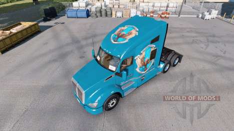 Pieles de Hogwarts Casas para el tractor Kenwort para American Truck Simulator