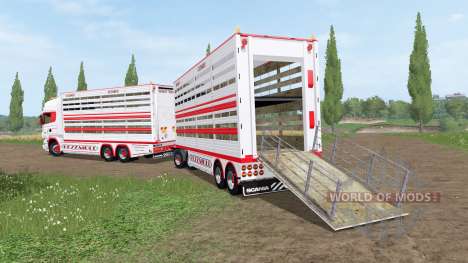 Scania R730 cattle transport v2.2 para Farming Simulator 2017