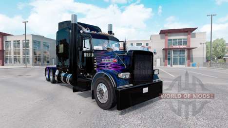 La piel de color Púrpura-la llama rosa para el c para American Truck Simulator