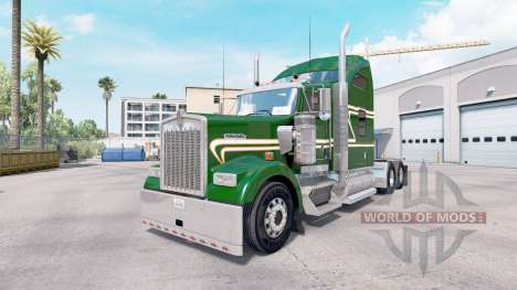 La piel Verde de Oro en el camión Kenworth W900 para American Truck Simulator