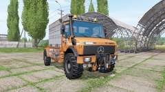 Mercedes-Benz Unimog U1600 cattle transport para Farming Simulator 2017