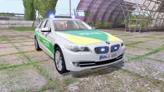 BMW 530d Touring (F11) polizei bayern para Farming Simulator 2017