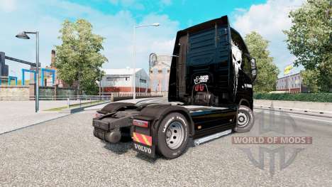 La piel Punisher para el camión Volvo FH-serie para Euro Truck Simulator 2
