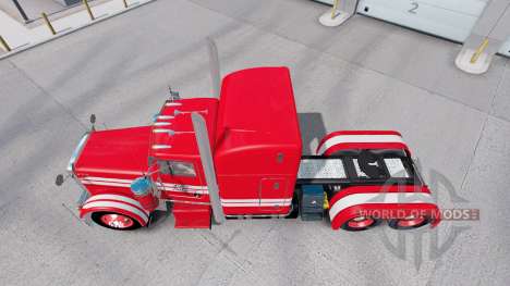 Piel Roja en Rollin Transporte Peterbilt 379 tra para American Truck Simulator