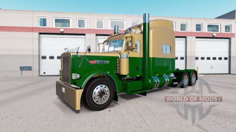 La piel Oscura de Oro Verde en el camión Peterbi para American Truck Simulator