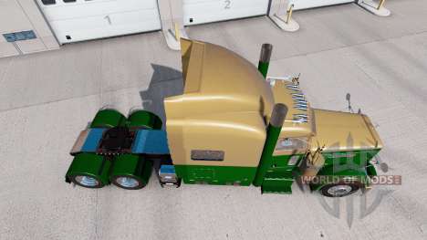 La piel Oscura de Oro Verde en el camión Peterbi para American Truck Simulator
