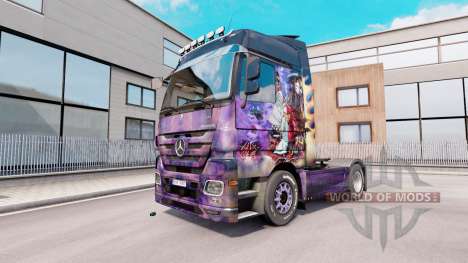 La piel del Aerógrafo sobre camión Mercedes-Benz para Euro Truck Simulator 2