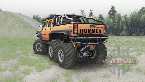 Hummer H2 6x6 para Spin Tires