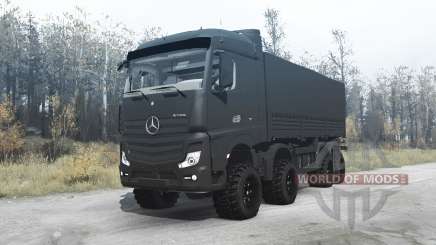 Mercedes-Benz Actros (MP4) chassis 8x8 para MudRunner