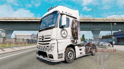 Скин Guerrero Vikingo на Mercedes-Benz Actros MP4 para Euro Truck Simulator 2