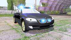 BMW 530d Touring (F11) undercover police para Farming Simulator 2017
