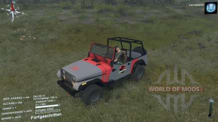 Jeep Wrangler de Jurassic Park (1993) para Spin Tires