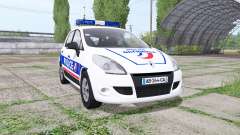 Renault Scenic (JZ) 2009 Police National para Farming Simulator 2017