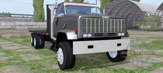 GMC 9500 flatbed para Farming Simulator 2017